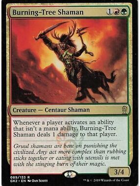 Magic: The Gathering 2019 Burning-Tree Shaman LP GK2
